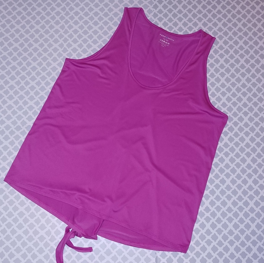Plus size pink active tank top